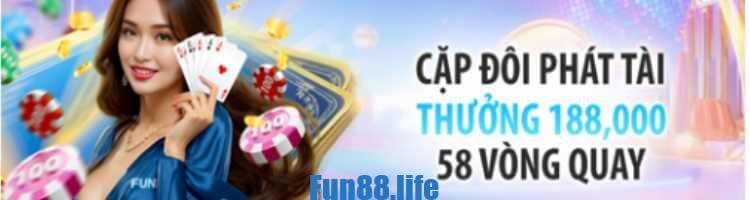 Ưu đãi cặp đôi phát tài cùng Baccarat tại nhà cái Fun88 